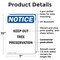 Signmission Keep Out Tree Preservation OSHA Notice Sign, Plastic, 7in W x 10in L, 2PK OS-2PACK-NS-P-710-V-13859 - alternate 2